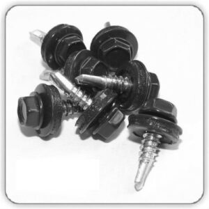 Саморіз покрівельний (RAL 9005) 4.8*19мм KLIMAS (250шт)