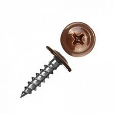 Саморіз з пресс шайбою бур 4.2*16 Ral8017 (500шт)